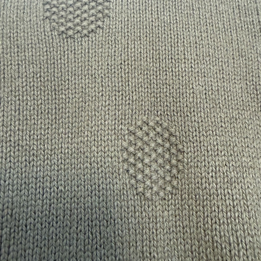 Madewell Vintage Green Dotted Eaton Puff-Sleeve Pullover Sweater Size XS - Picture 6 of 7